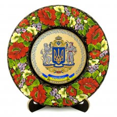 ТАРІЛКА - УКРАЇНА ГЕРБ ВЕЛИКИЙ ЗОЛОТО ТАРІЛКА - УКРАЇНА ГЕРБ ВЕЛИКИЙ ЗОЛОТО