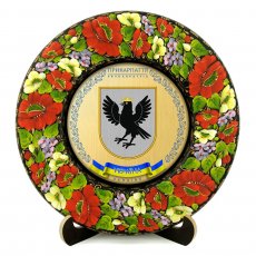 ТАРІЛКА - ЗАПОРІЖЖЯ ГЕРБ ЗОЛОТО ТАРІЛКА - ЗАПОРІЖЖЯ ГЕРБ ЗОЛОТО